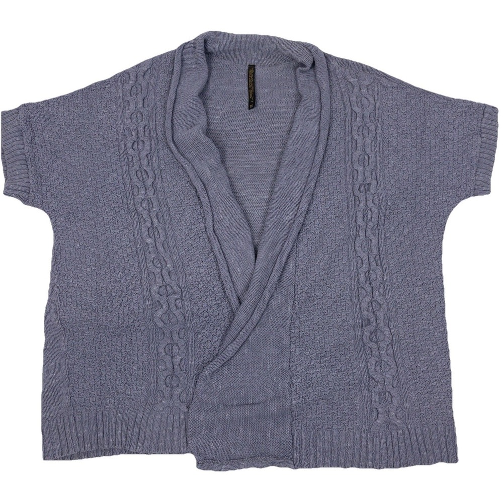 Absolutely +‎ 1X Shawl Collar Knit Cardigan Sweater Short Sleeve USA Made